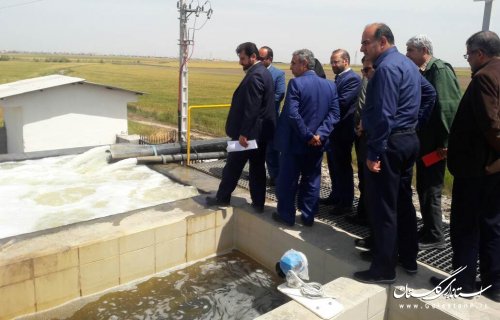بازدید دبیر شورای پدافند غیرعامل استان از تأسیسات آب شیرین کن بندرترکمن