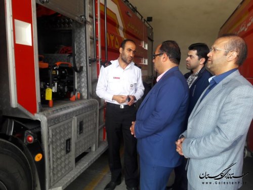 بازدیدونشست مدیرکل پدافند غیرعامل استان با مدیر عامل سازمان آتش نشانی