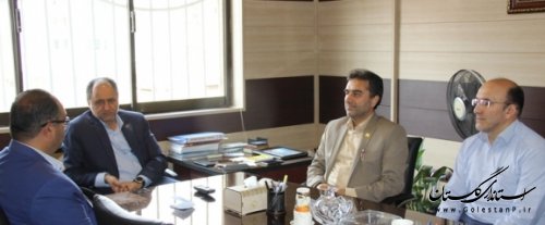 جلسه مدیر کل پدافند غیر عامل با مدیرعامل شرکت توزیع نیروی برق استان گلستان