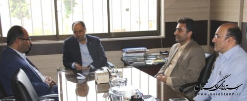 جلسه مدیر کل پدافند غیر عامل با مدیرعامل شرکت توزیع نیروی برق استان گلستان