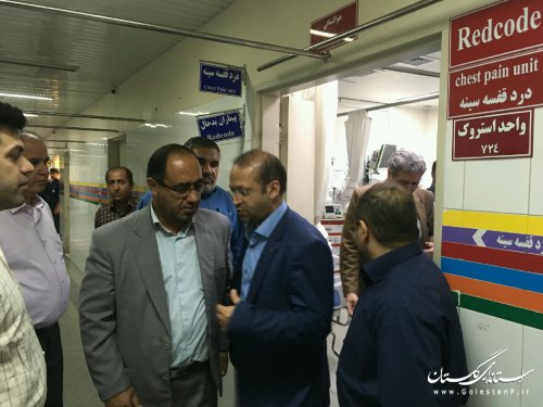 بازدید مدیرکل پدافند غیرعامل از بیمارستان شهید صیاد شیرازی گرگان