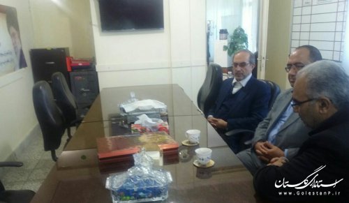نشست هم اندیشی مدیرکل پدافند غیرعامل با رئیس سازمان سوادآموزی استان
