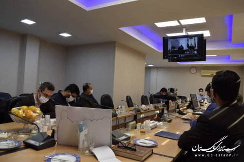 جلسه ویدیو کنفرانس کشوری در در دفتر مدیرکل ثبت احوال