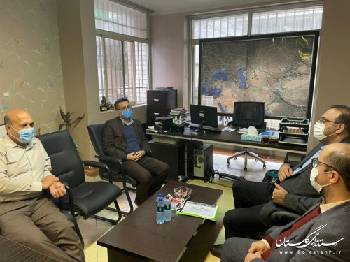 جلسه مدیرکل پدافند غیرعامل با مدیرعامل شرکت شهرک های صنعتی استان