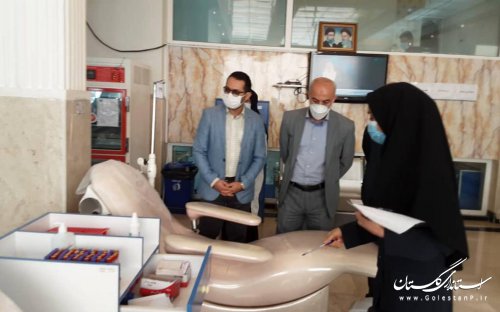 بازدید مدیرکل و کارشناسان پدافند غیرعامل استانداری از انتقال خون گلستان