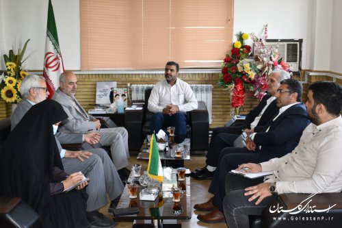 نشست مدیرکل پدافند غیرعامل استان با فرمانداران شهرستان های علی آباد و آق قلا