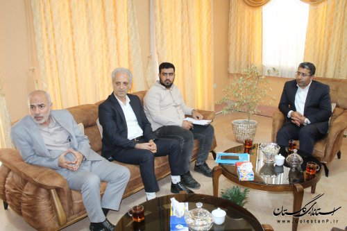 نشست مدیرکل پدافند غیرعامل استان با فرمانداران شهرستان های علی آباد و آق قلا